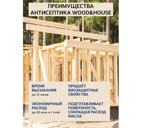 Заказать ГРУНТОВОЧНЫЙ АНТИСЕПТИК WOOD & HOUSE в Красноярске, Красноярский край